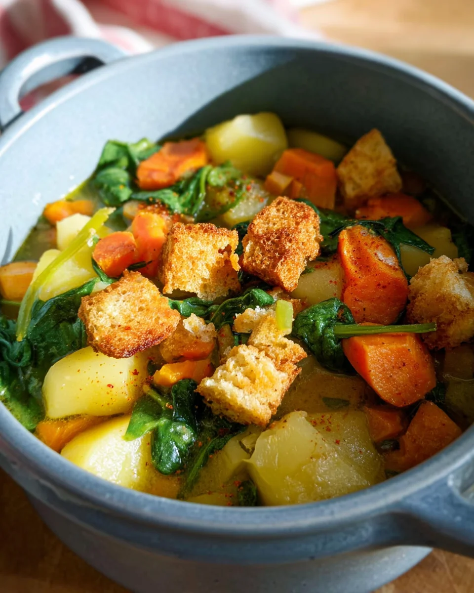 Kartoffel-Spinat-Eintopf