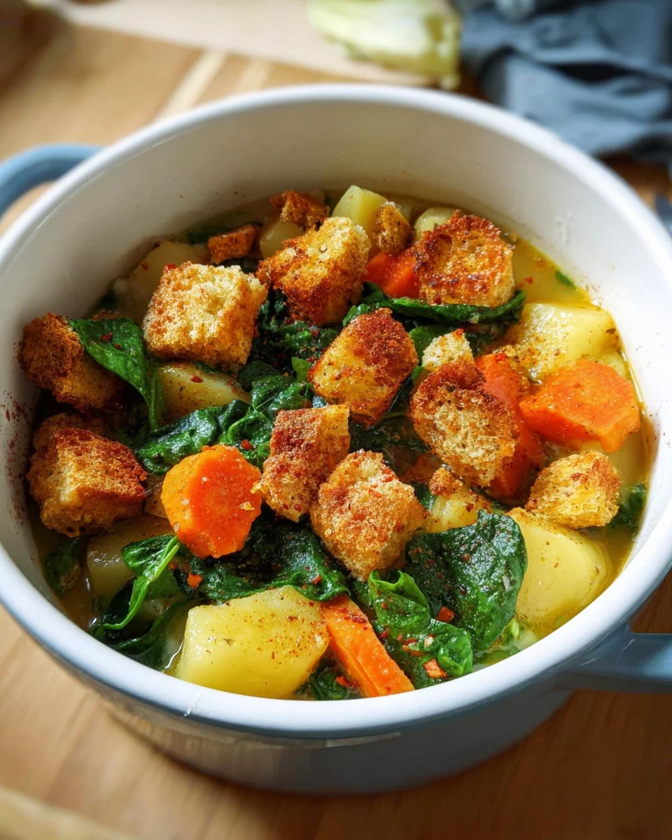 Kartoffel-Spinat-Eintopf