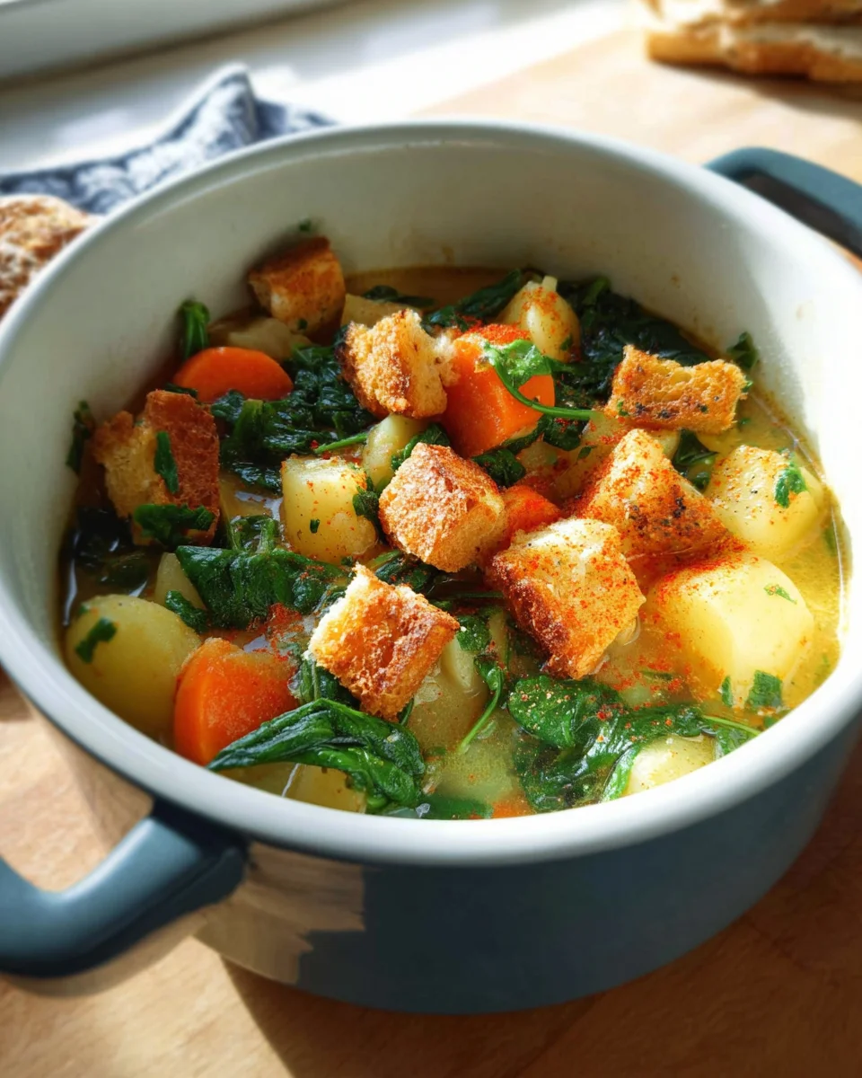 Kartoffel-Spinat-Eintopf