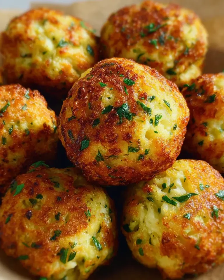 Knusprige Zucchini-Feta-Bällchen