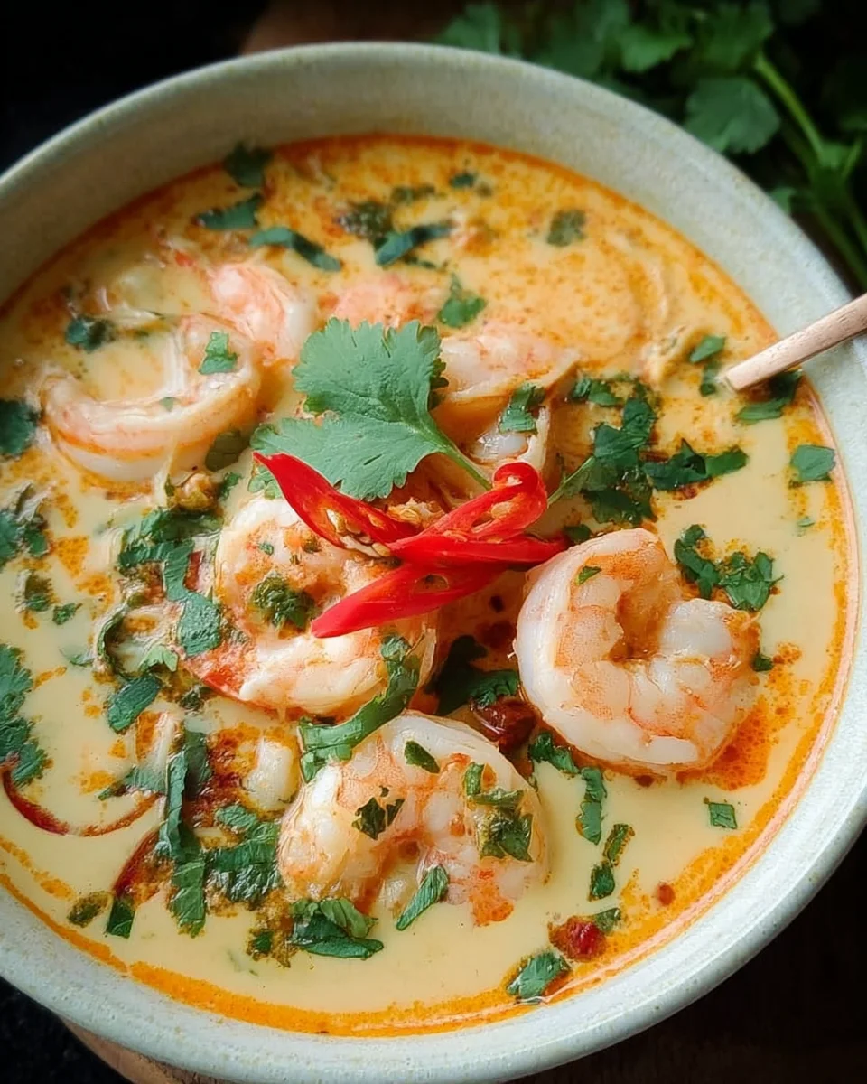 Kokos-Shrimps-Suppe