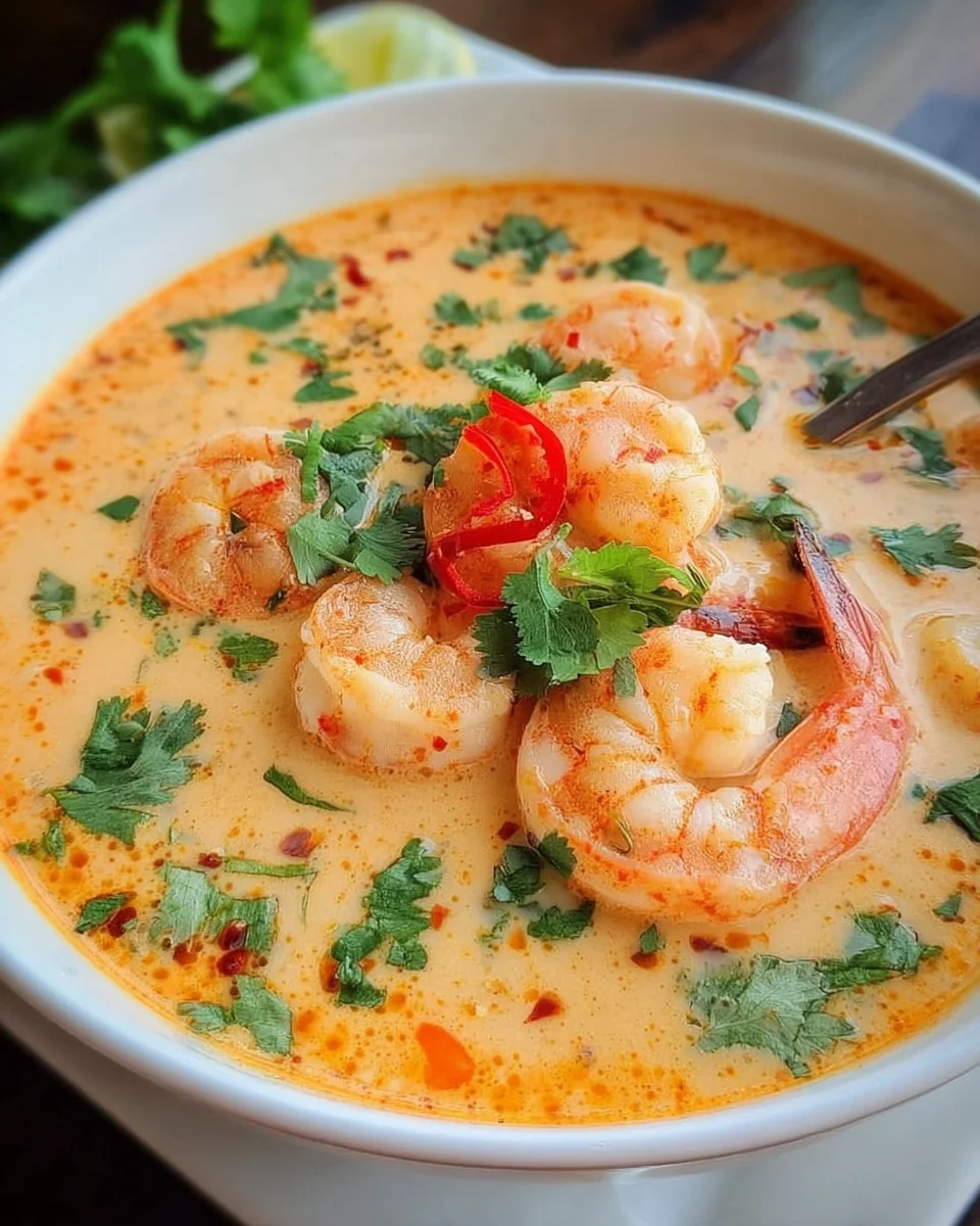 Kokos-Shrimps-Suppe