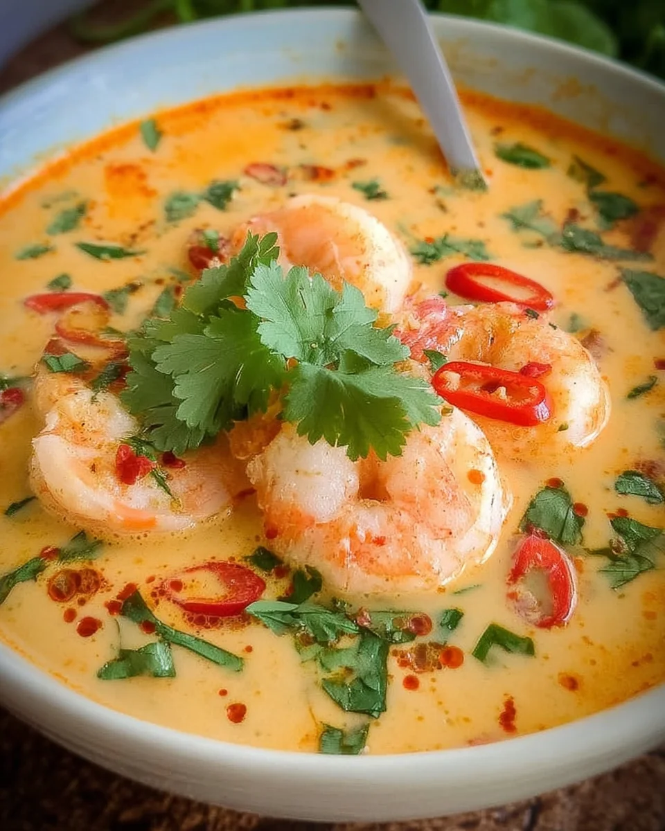 Kokos-Shrimps-Suppe