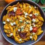 Kürbis Feta Pasta