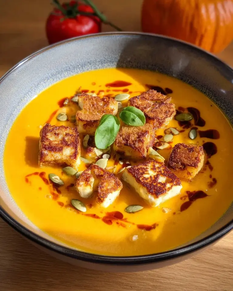 Kürbissuppe mit Halloumi: 8 Zutaten zum Glück