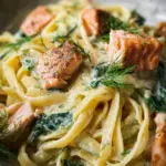 Lachs-Pasta mit Zitronen-Dill-Sauce