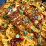 Marry Me Pastapfanne mit gebratenem Hähnchen