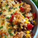 Ofenreis mit Hähnchen und Gemüse