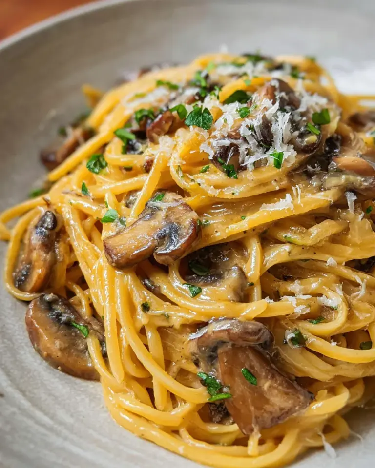One-Pot-Spaghetti mit Champignons