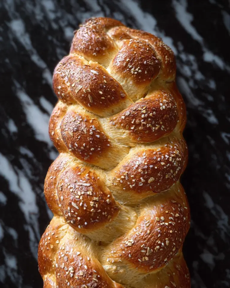 Osterzopf mit vier Strängen