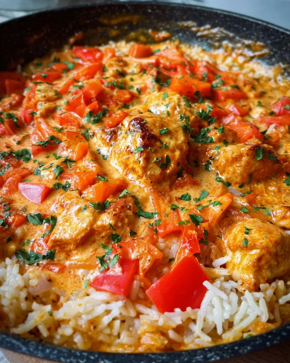 Paprika-Hähnchen-Pfanne