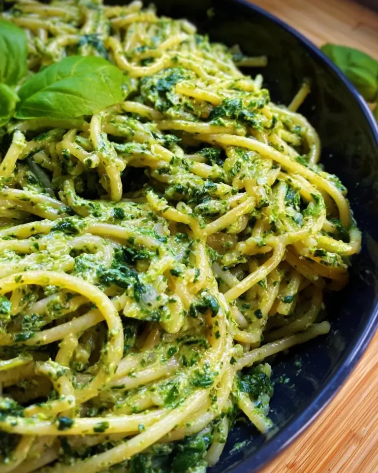 Pasta mit cremiger Spinat-Sauce