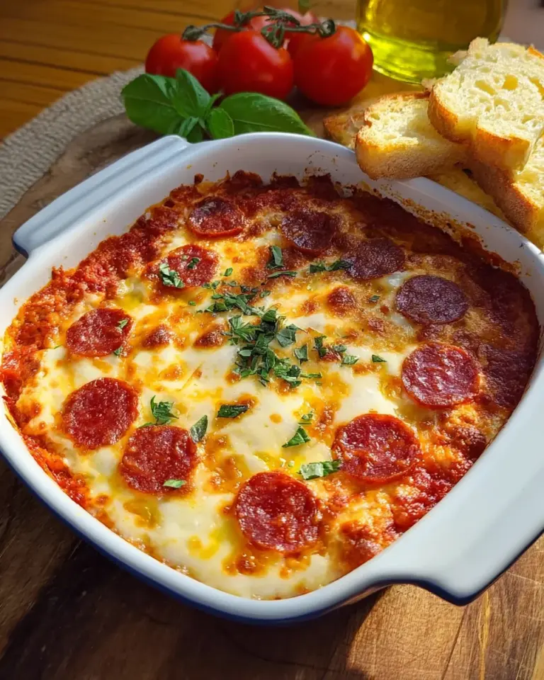 Pizza-Dip aus dem Ofen