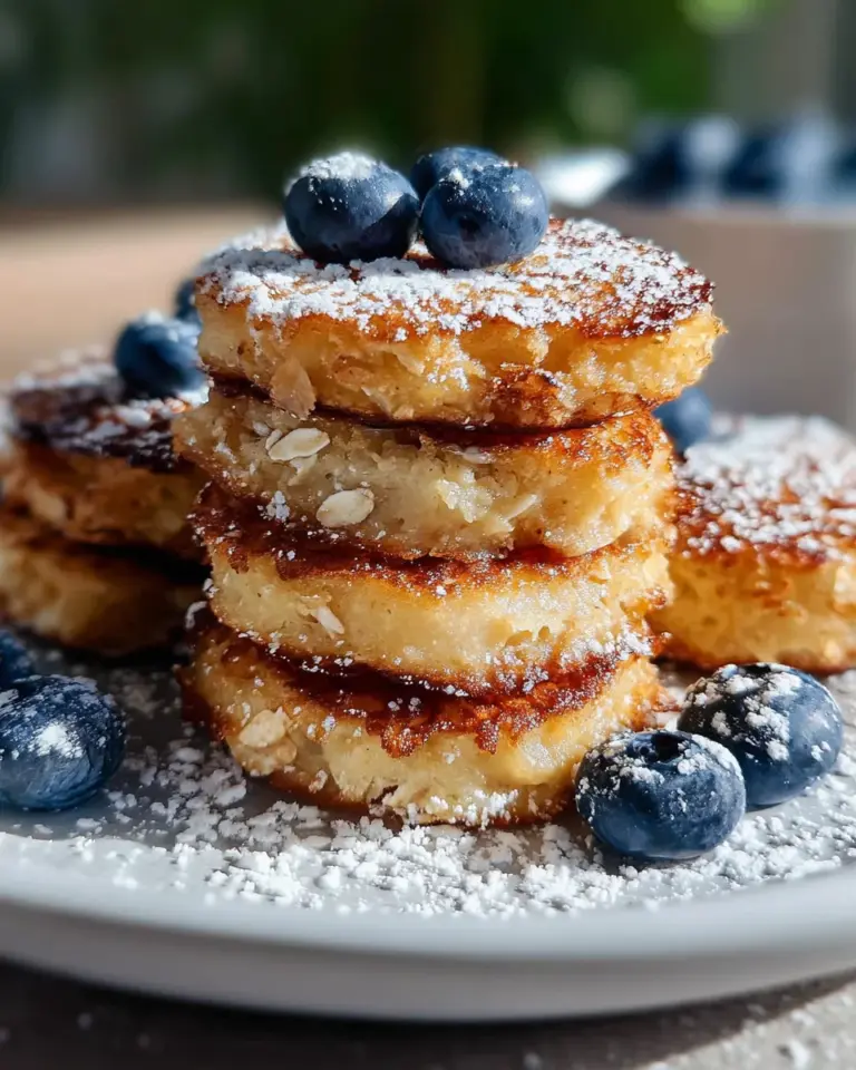 Quark-Taler mit Haferflocken