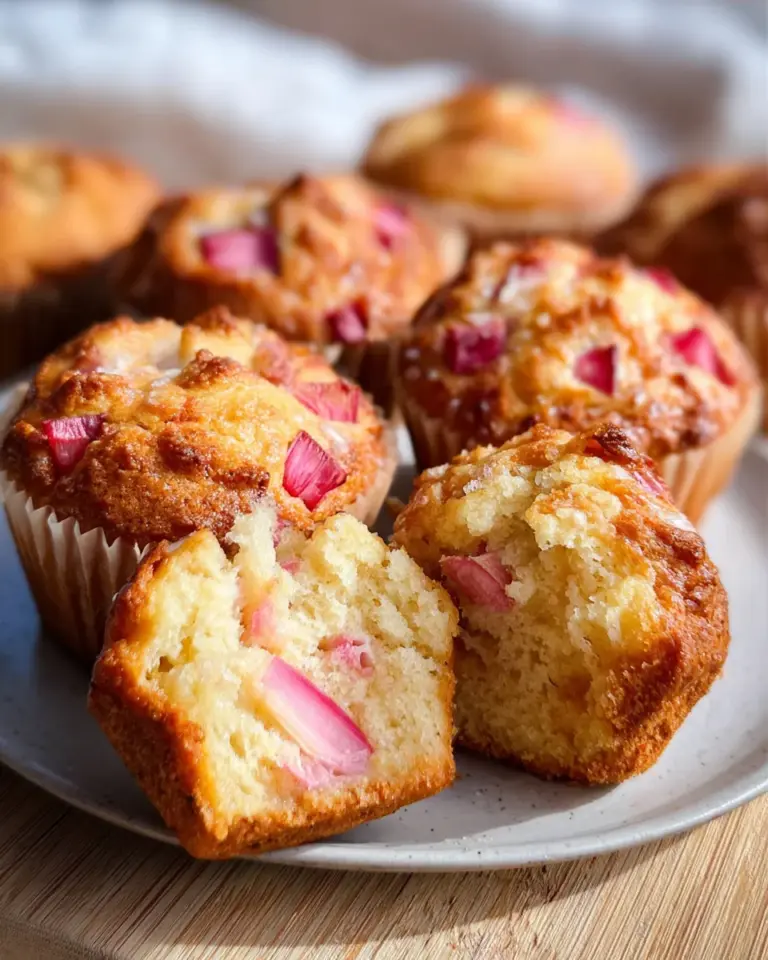 Rhabarber-Muffins super saftig