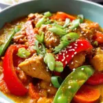 Rotes Thai Curry mit Hähnchen