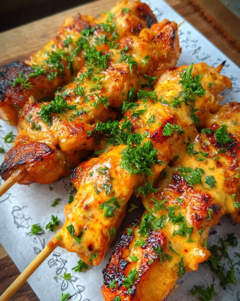 Saftige Hähnchenspieße