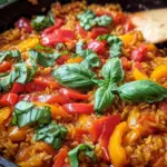 Schnelle Paprika-Reis-Pfanne