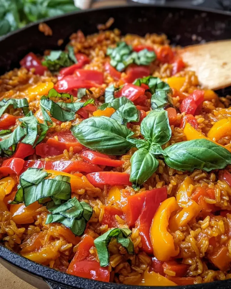 Schnelle Paprika-Reis-Pfanne