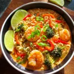 Schnelle Ramen mit Garnelen