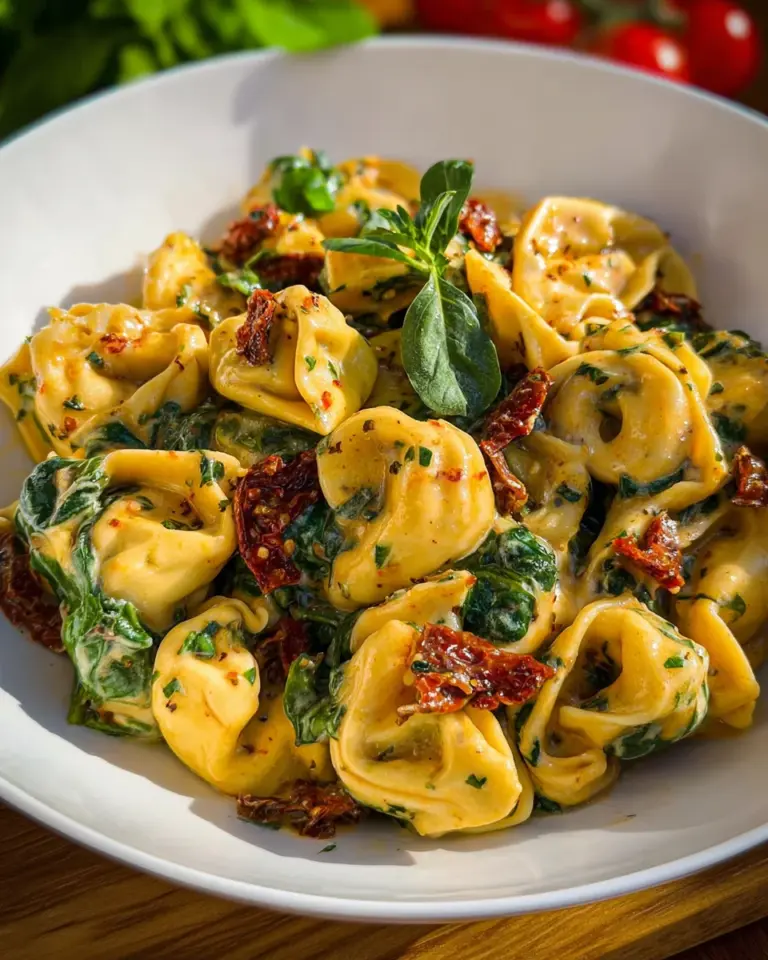 Schnelles Tortellini Rezept mit getrockneten Tomaten