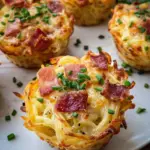 Spaghetti Carbonara Muffins