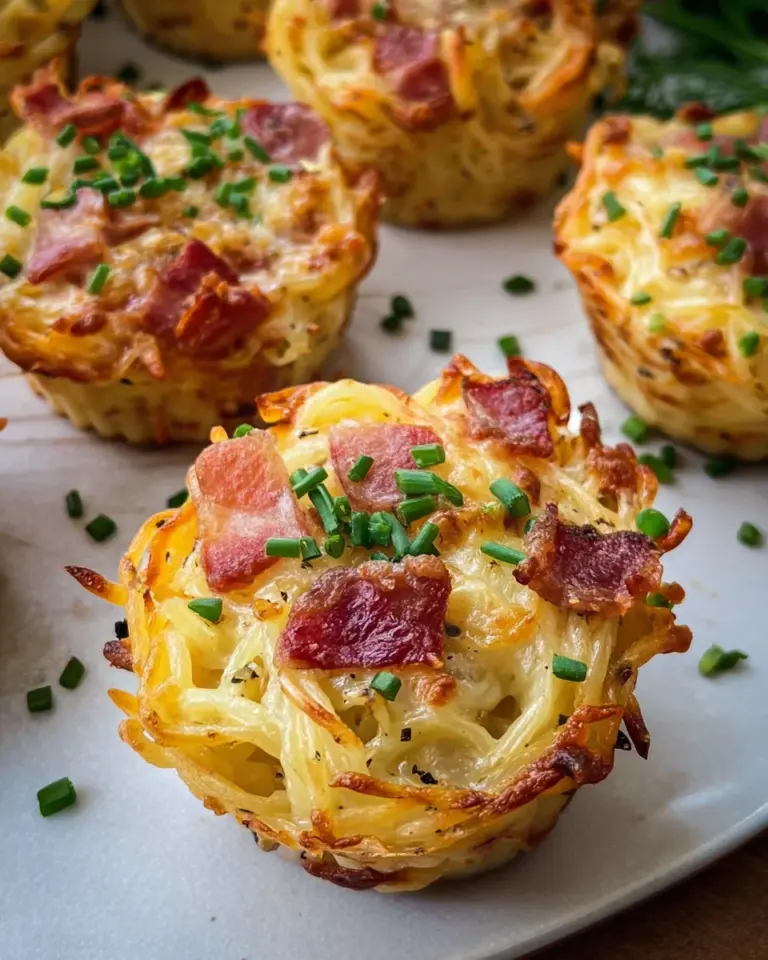 Spaghetti Carbonara Muffins