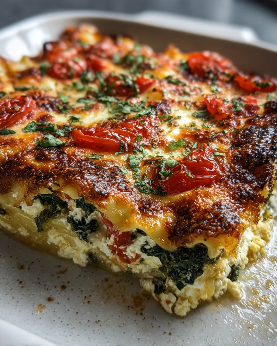 Spinat-Lasagne