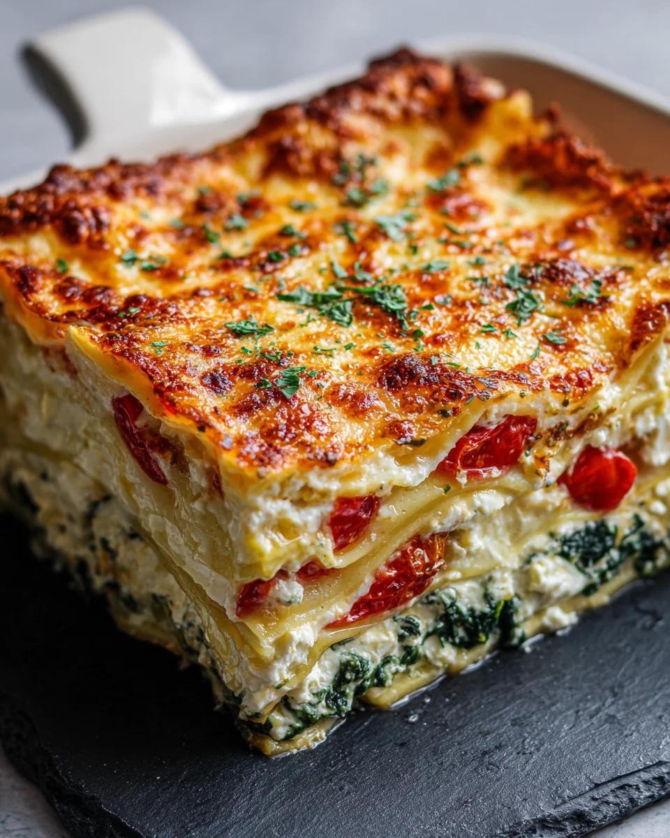 Spinat-Lasagne