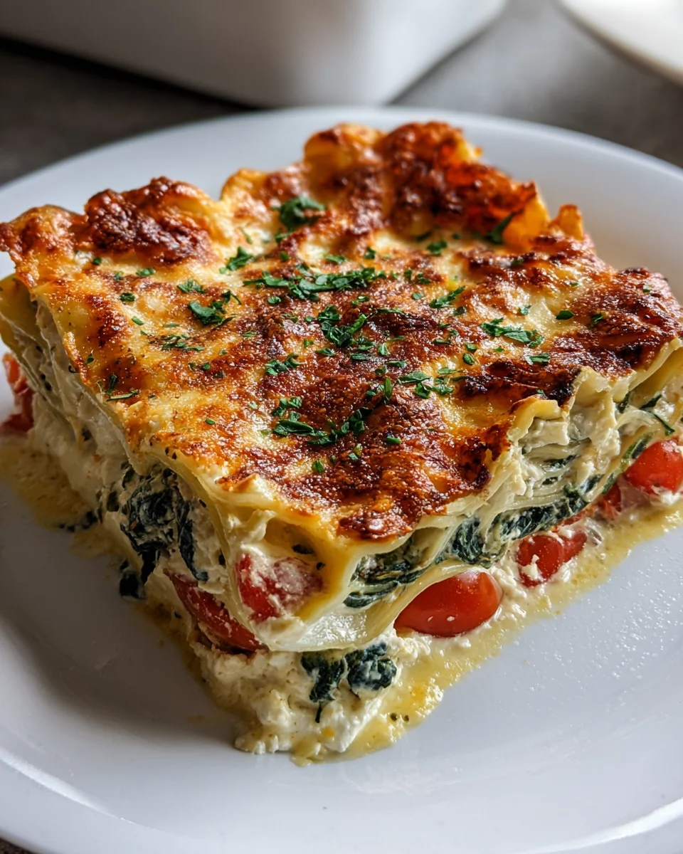 Spinat-Lasagne
