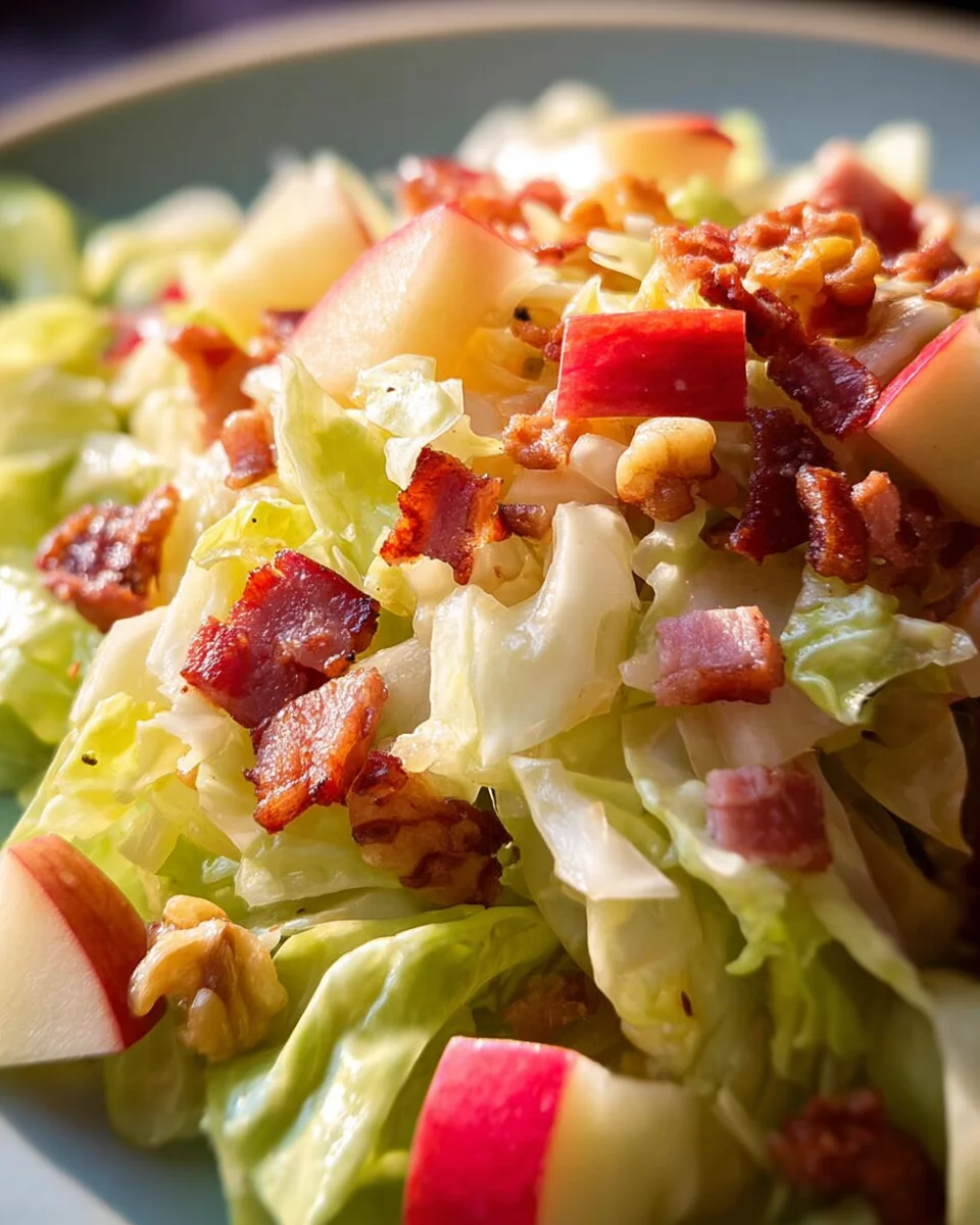 Spitzkohl-Apfel-Walnuss-Salat