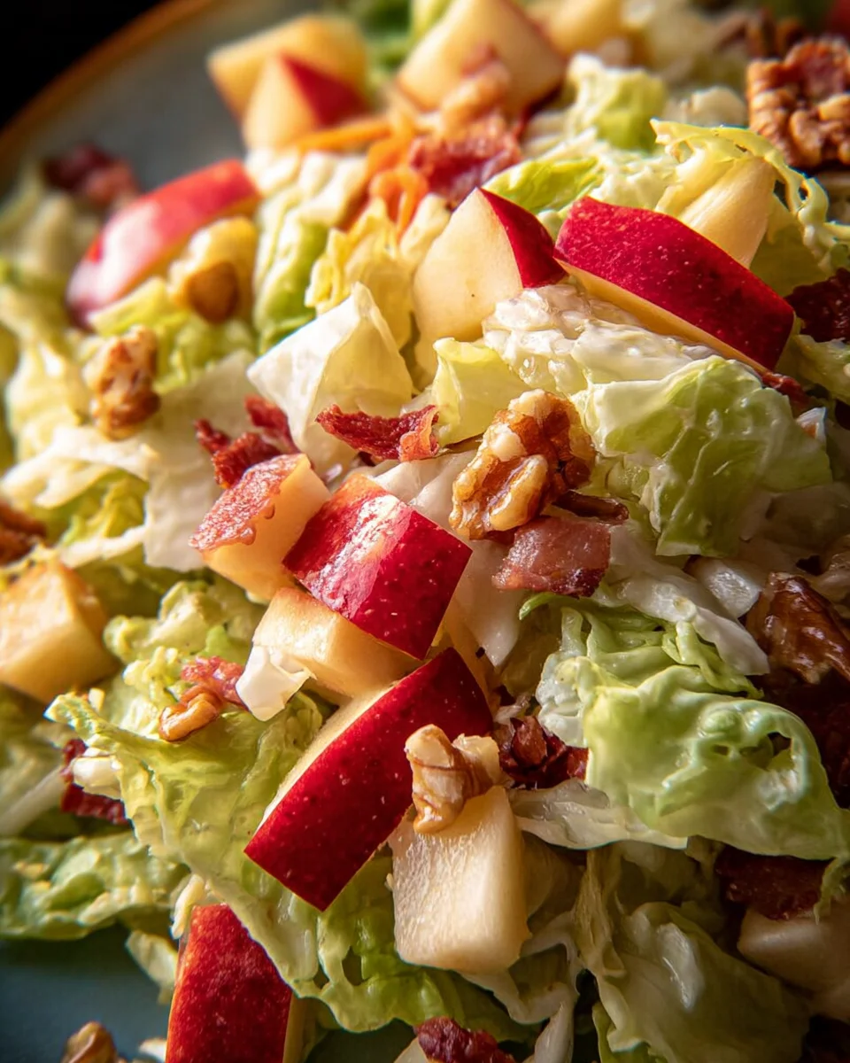 Spitzkohl-Apfel-Walnuss-Salat