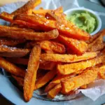 Süßkartoffel-Pommes aus der Heißluftfritteuse