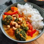 Süßkartoffel Curry mit Brokkoli