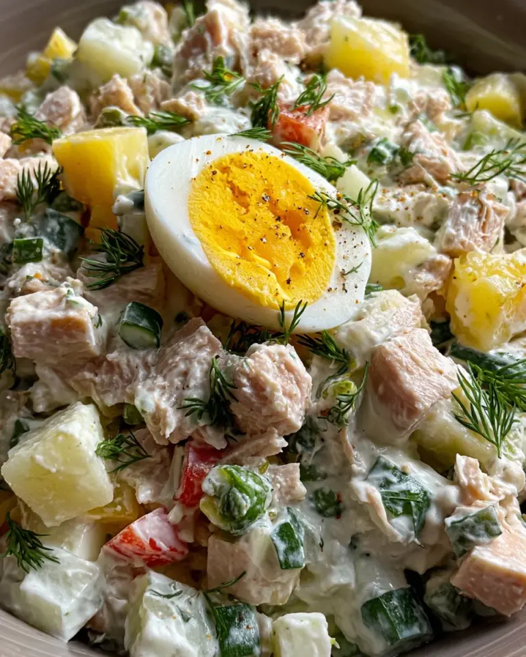 Thunfischsalat mit Ei und Joghurt
