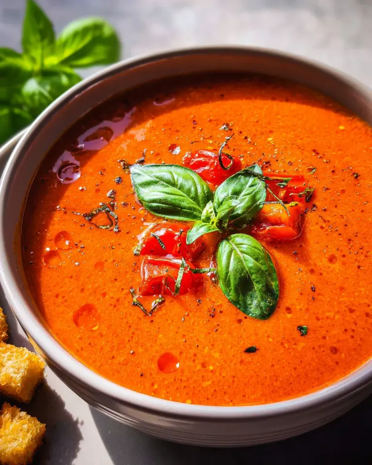 Tomaten-Paprika-Suppe aus dem Ofen