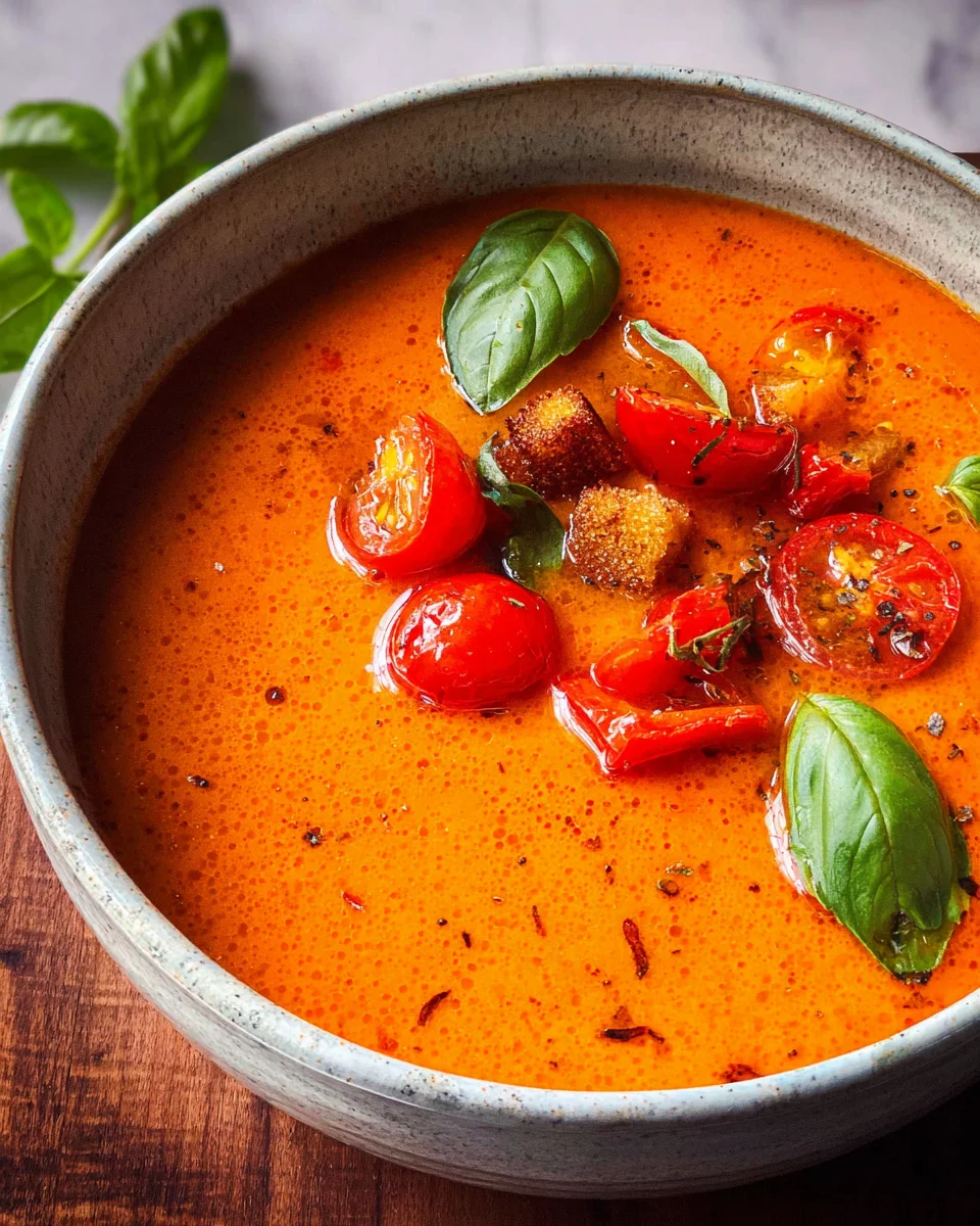 Tomaten-Paprika-Suppe