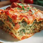 Vegetarische Lasagne mit Spinat und Ricotta