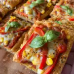 Vegetarische Pizzaecken | Fingerfood