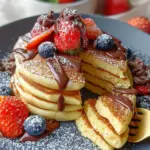 Vergiss schlimme Fluffige Pancakes: 4 Zutaten für Glück!