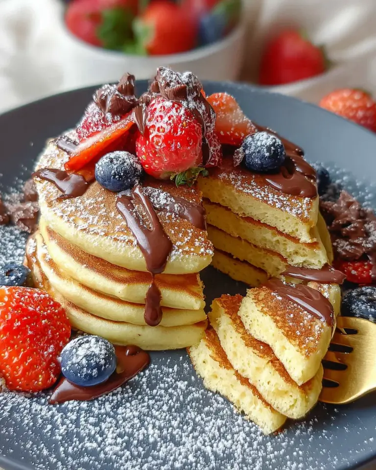 Vergiss schlimme Fluffige Pancakes: 4 Zutaten für Glück!