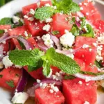 Wassermelonen-Feta-Salat mit Minze