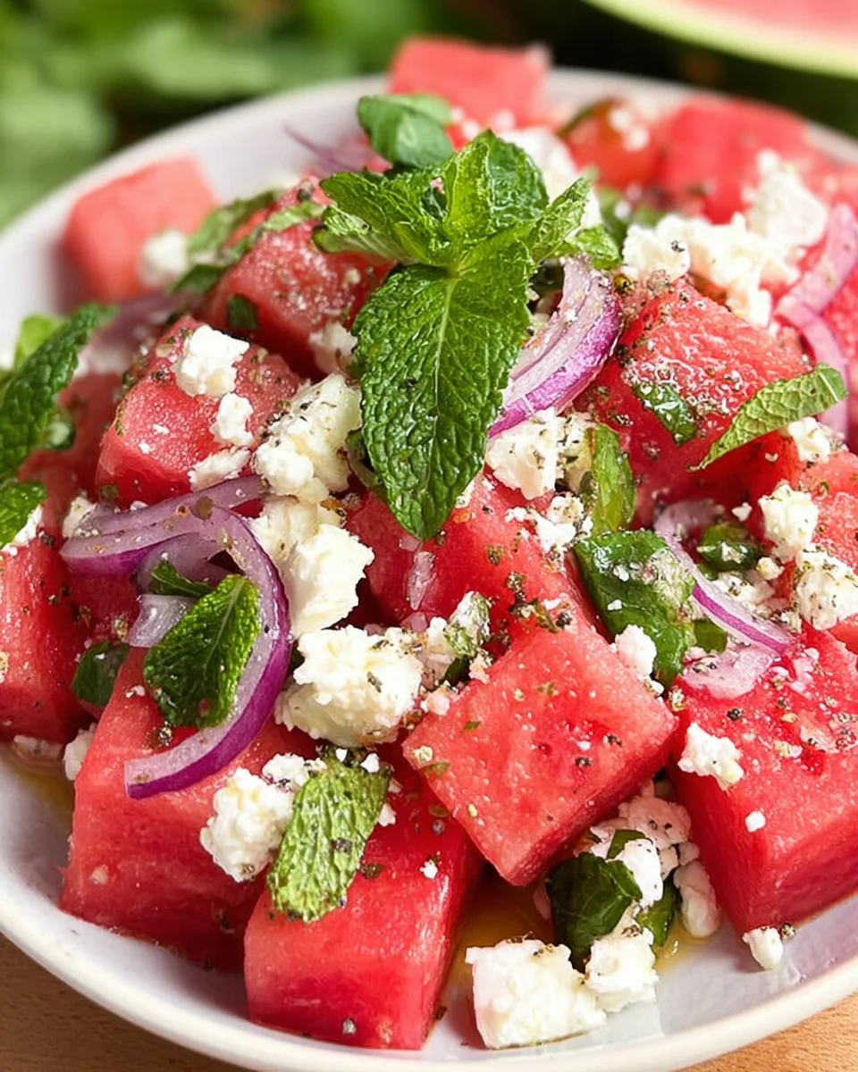 Wassermelonen-Feta-Salat
