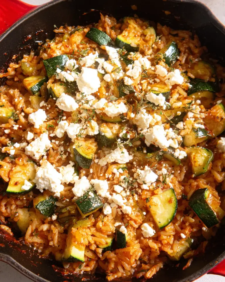 Zucchini Reis Pfanne - schnell & so lecker