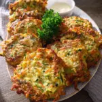 Zucchinipuffer aus dem Ofen