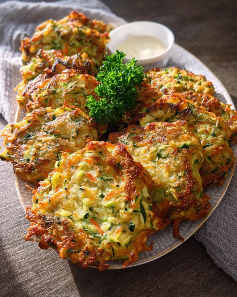 Zucchinipuffer aus dem Ofen