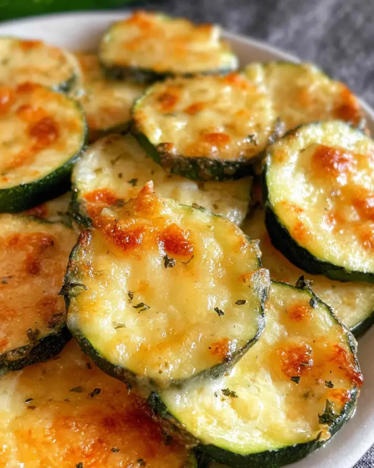 Zucchinischeiben mit Käse überbacken