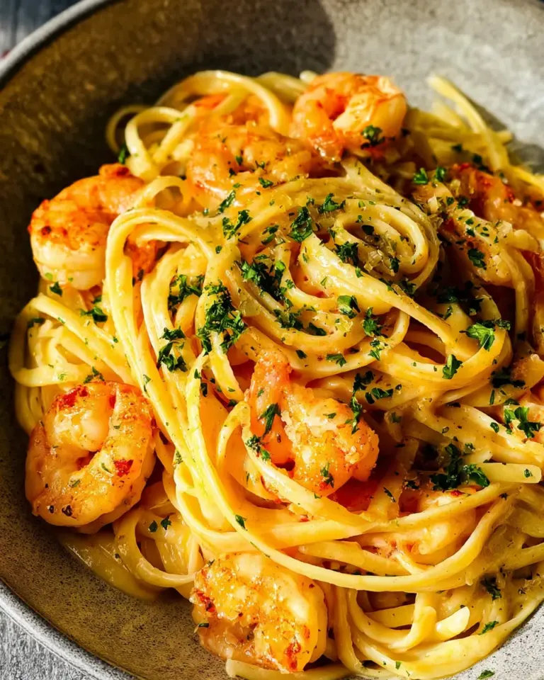 cremige Garnelenpasta