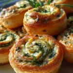 Bärlauch Frischkäse Schnecken aus Blätterteig: Einfach & Lecker
