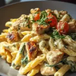 Cremige Hähnchen Feta Pasta: Unglaublich & einfach lecker!
